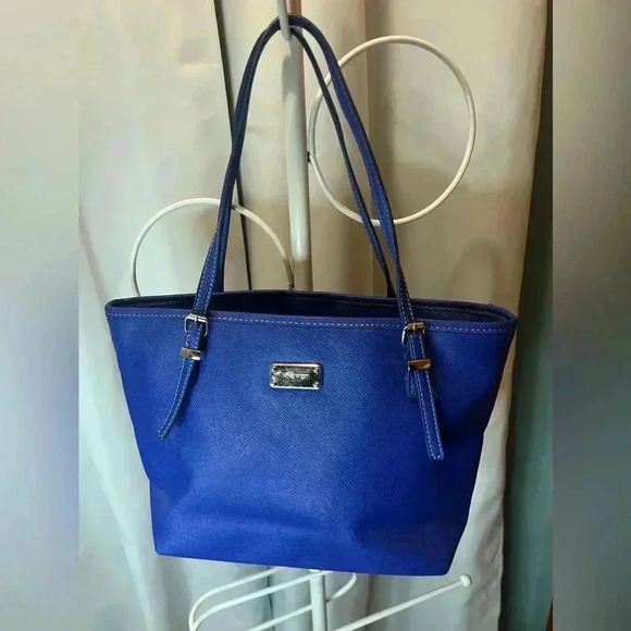 Nine West Handbags - Nine West Royal Blue & Silver Large Tote Purse